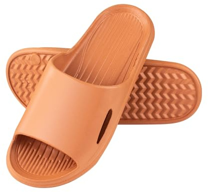 AUFIKR Ciabatte da doccia unisex con punta aperta, per bagno, spiaggia, casa, interni