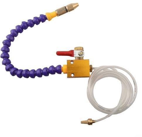 Sistema eficiente de lubricación por pulverización para tornos CNC, cuenta con tubo de aire de 8 mm para una refrigeración mejorada