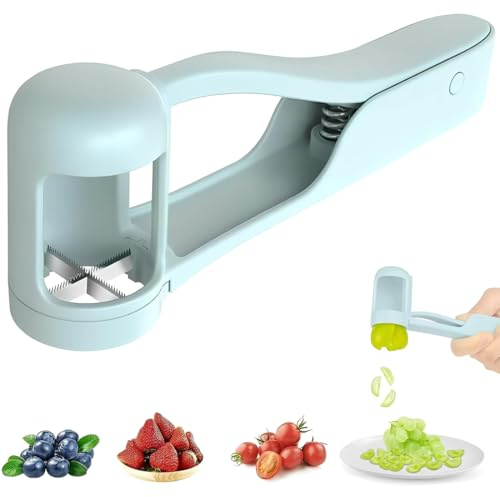 EIHI taglia uva,taglia ciliege,taglia pomodori, affettatrice per frutta per bambini, ciliegia, pomodoro, fragola, strumento per tagliare un quarto di frutta e verdura