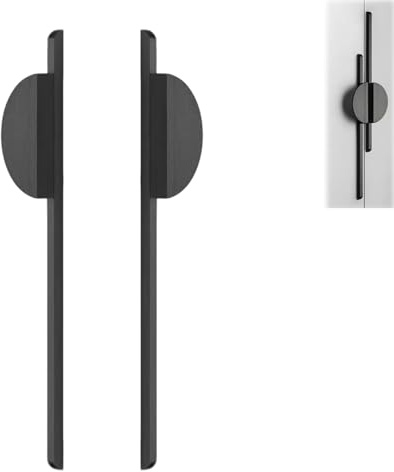 Fayemint 2 Piezas Manijas de Gabinete Semicírculo, Tiradores de Media Luna, Distancia Entre Agujeros 288 mm, con Tornillos, para Armarios, Cómodas, Armarios