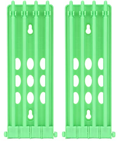 Mavaol 2 piezas de soporte para anillas de palomas, marco de plástico para bandas de palomas, para loros, pollos, patos y águilas. (Green)