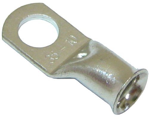 All Trade Direct 10 Copper Tube 35Mm X 10Mm Lug Battery Starter Cable Welding Crimp Terminal Ring