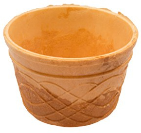 PJaspert Eiswaffeln | Coppa da cialda S 80ml 44xØ71mm (180 pezzi) | Tazze di cialde commestibili