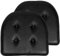 Sweet Home Collection Cojín para Silla de Espuma viscoelástica con Respaldo de Goma Antideslizante, en Forma de U, 43 x 40 cm, 2 Unidades, Piel sintética, Color Negro