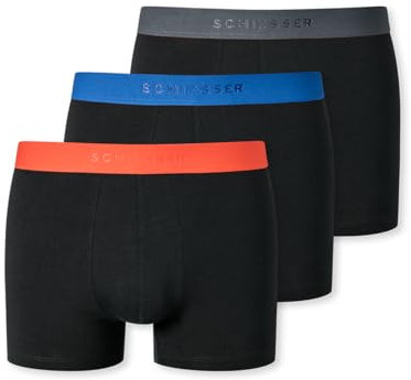 Schiesser Herren 3 Pack Boxershorts Bio Baumwolle Multipack - 95/5 Organic, Sortiert 5_180194, 8