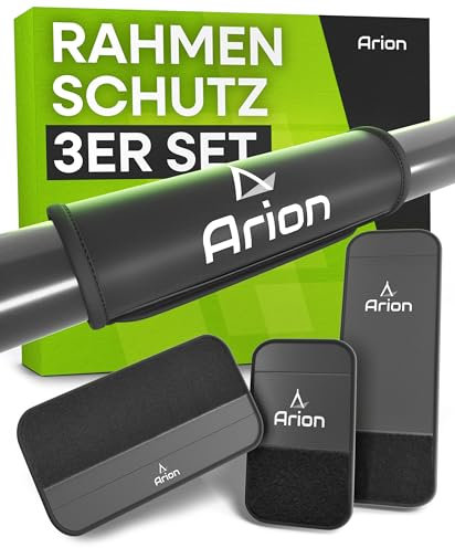 Arion Set di 3 protezioni per il trasporto adatte per portabici Thule, telaio in carbonio, protezione per bicicletta, rimorchio, accessori per e-bike, fissaggio universale