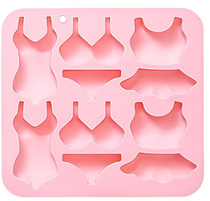 REC Stampo per Cubetti di Ghiaccio in Silicone,10 Scomparti,Stampo Ghiaccio,Riutilizzabile,Stampo Silicone,Styling del Costume da Bagno Bikini,per Gelato,Whisky,Cocktail,Succhi di Frutta,Cioccolatini