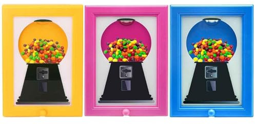 Picture Frame Sweet Dispenser Machine,Godisautomat För Barn, 1/3-pack Väggmonterad Tuggummimaskin, Godisautomat, Barn, Enkel Påfyllningsdesign För Husdjursgodisautomat, Heminredning