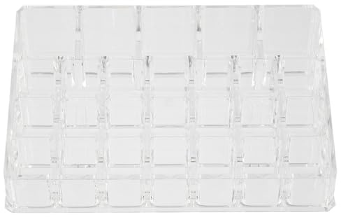 Beaupretty Organizer per Trasparente Scomparti Portarossetti da Tavolo Compatto e Resistente Supporto Trucco per Lipstick e Lipgloss Accessorio Casa Pratico e Leggero