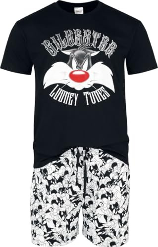 LOONEY TUNES Don't Mess with Silvester - Vintage Print Männer Schlafanzug Multicolor M