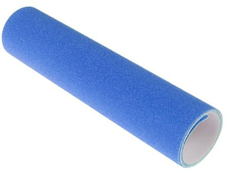 QUXVUIS Fogli di nastro adesivo antiscivolo per longboard, forte adesione, antiscivolo, durevole, facile da impermeabilizzare, monopattini e gradini, gradini e pedali, nastro, Blu, 84x23cm