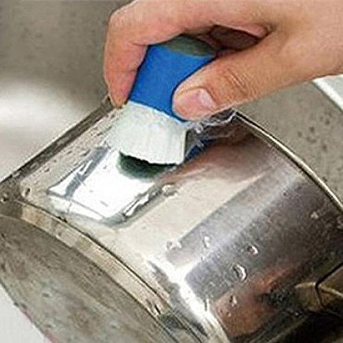 2Pcs Magic Stainless Steel Derusting Brush Stick Metal Rust Remover Rod Cleaning Brush Detergent Stick Rust and Stain Remover for Kitchen Cookware and Metal Polisher