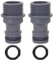 1.27 cm (1/2 Zoll) männlicher Anschluss, 2 Stück Gartenschlauch-Wasserhahn-Anschluss, Gewinde-Wasserhahn-Adapter, Schnellverbinder für Gartenschlauchrohr und Gartendüse