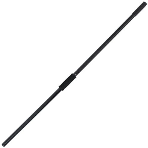 vidaXL Heugabel Stiel, Gabelstiel mit Gummigriff, Ersatzstiel für Gabel, Mistgabelstiel Dunggabelstiel Werkzeugstiel, Schwarz Stahl