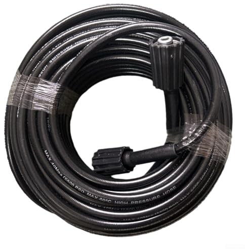 Tubo flessibile ad alta pressione della macchina di pulizia, tubo di ricambio ad alta pressione della rondella di 1/4 di pollice x 50 pollici, tubo pulito dell'acqua di estensione degli accessori