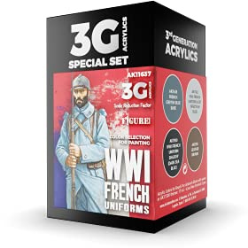 AK Interactive 3rd Gen WWI French Uniform Colours # 11637
