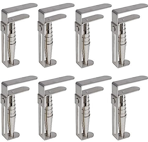Misounda Pinzas Sujeta Manteles de Mesa Exterior, 8X Pinzas para Mantel de Resorte Inoxidable, 9x5.5 cm Exterior Pesado Clips de Mantel para Jardin, Familia, Restaurante, Boda, Fiesta