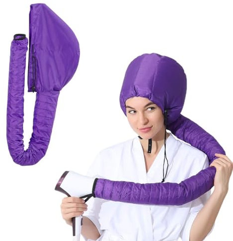 ZKGYUS Föhn Haube Hairdryer Cap Bonnet Attachment für Haartrockner, Helm-Trocknung Kappe Salon Hair Dryer Hood Bonnet Trockenhauben für Haare Wrap Turban Haartrockentuch