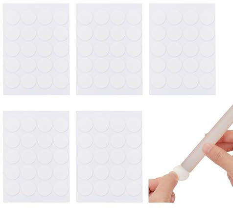NICENEEDED 100 Pcs Taper Candle Holder Candle Grips, Candle Adhesive Candle Grips, Adhesive Dots Small Candle Accessories Candle Adhesive Holder Taper Candle Inserts for Candle Holder