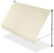 Juskys Klemmmarkise Kapstadt 300x120 cm - Höhenverstellbar & UV-beständig - Balkon & Terrasse - Wetterfest & Sichtschutz - Terrassenüberdachung Beige