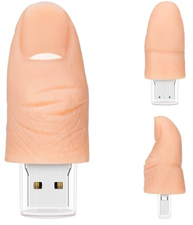 BORLTER KLÄMMA 64 GB USB-minne söt flashenhet fingerformad minnessticka nyhet USB-enhet pendrive tumenhet present för extern datalagring