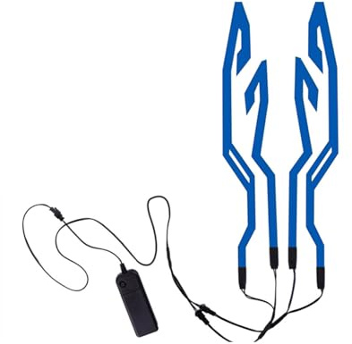 Luz para casco de motocicleta con tira LED, ayuda para conducción nocturna para motocicletas, atenuación de 3 modos, montaje en casco, pegatina adhesiva incluida, mejora la visibilidad nocturna, diseñ