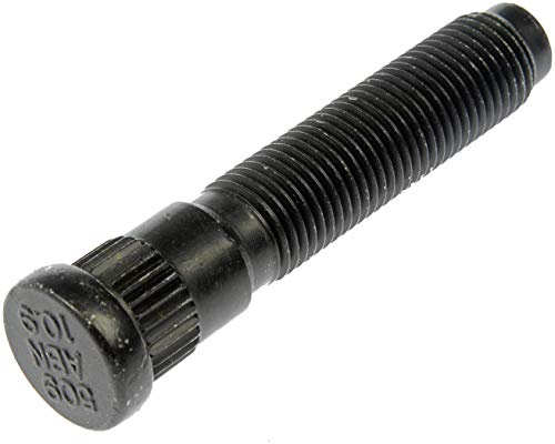 Dorman 610-509 M14-1.50 Serrated Wheel Stud - 15.93 mm Knurl, 73.4 mm Length Compatible with Select Ford Models, 10 Pack (Made in USA)