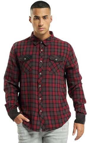Brandit Checkshirt Duncan Red-Brown S