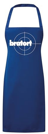 Grobe Jungs Bratort Grillschürze Tatort Logo Royalblau Gr. OS