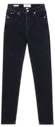 Calvin Klein Damen Jeans Hose Skinny High Waist, Schwarz (Denim Black), 25W/30L