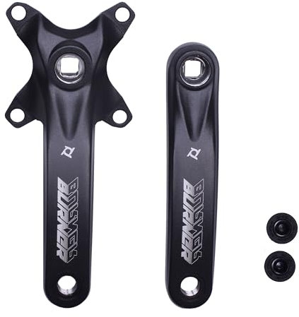 PROWHEEL Ensemble de bras de manivelle pour vélo, une paire universelle 152 mm/160 mm/165 mm/170 mm/175 mm BCD 104 mm avec trou carré pour vélo de ville, vélo de route, vélo pliant, VTT, e-bike