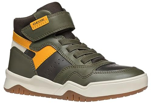 Geox Jungen J Perth Boy F Sneaker, Grün, 30 EU