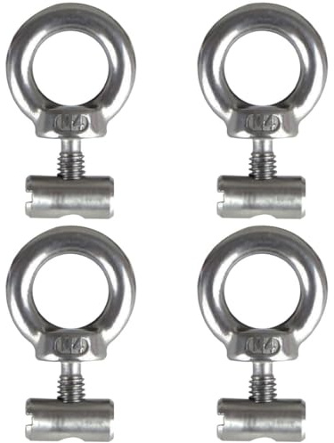 HSIXHAF 4 pcs Topes para riel toldo, 304 Acero Inoxidable, Gancho toldo, Kit Bloqueo Camping, riel tubería, Accesorios para riel tubería para caravanas, Casas móviles, autocaravanas, Barcos