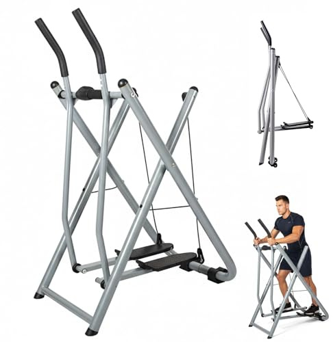 Máquina elíptica para entrenamiento total del cuerpo, diseño plegable, soporta 265 libras, equipo de ejercicio de bajo impacto para gimnasio en casa