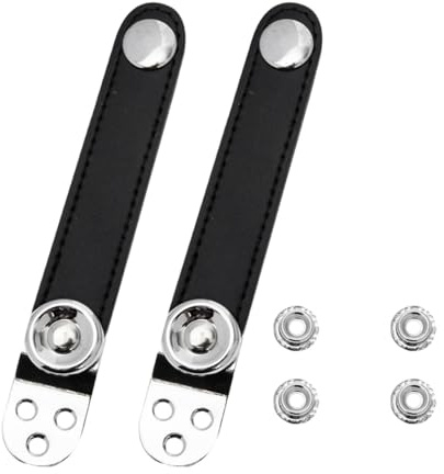 TOVINANNA Cinghie per Fisarmonica 2 Pezzi con Fibbie in Acciaio e Pelle, Distanza Centrale 8,2 Cm, Design Elegante, Ideali per Amanti della Fisarmonica in Concerti