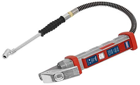 Sealey SA371 Tyre Inflator with 0.5M Hose & Twin Push-On Connector