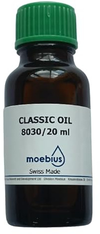 KD89 Moebius - Olio naturale svizzero per pendoli, orologi, movimenti a musica, cucù, contatori e molti settori della meccanica di precisione, 8030 cm