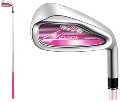 #7 eller #S Single Golf Club Iron för barn, högerhänt junior golf järnklubb barn i åldrarna 3-12 år golfare skola utomhus golfsport (#S (Rosa), ålder 3-5)