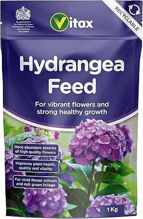 Hydrangea Feed 1 Kg – Granular Fertiliser for Vibrant Blooms, Healthy Growth, and Lush Foliage, Enriched with Magnesium & Iron