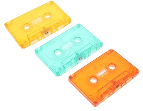 Veemoon 3pcs Diy Retro Cassette Tape Wall Decor Blank Cassette Tapes for Home Decor Wall Art for Bedroom Living