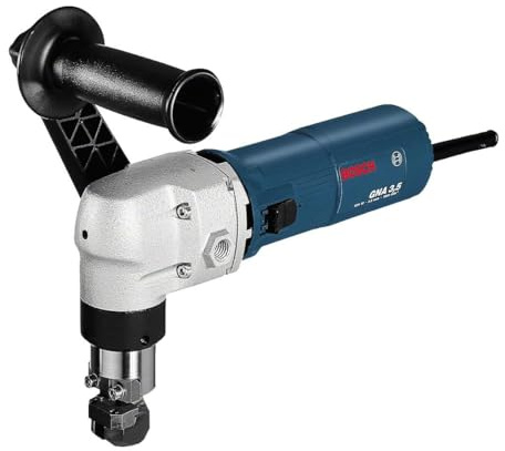 Bosch Professional Roditrice GNA 3.5 (620 Watt, larghezza traccia del taglio 6 mm, capacità di taglio 3,5 mm, incl. chiave a brugola da 4, impugnatura suppl., matrice, punzone, staffa, roditrice)