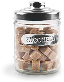 Excelsa Pot à Sucre Rond avec Couvercle en Aluminium 10 x 13 cm