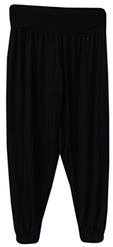 GW FASHIONS GW CLASSYOUTFIT Girls Kids Harem Trouser ALI Baba Harem Leggings Pants Size 4 to 13 Years (7-8 Yrs, Black)