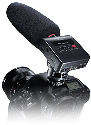 Tascam DR-10SG – Audiorecorder mit Richtmikrofon für DSLR-Kameras