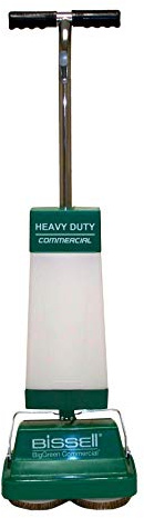 Bissell BigGreen BGFS5000 Portable Two Brush Floor Scrubber & Polisher, Polypropylene, 13 W x 7 D x 44 H, White & Green