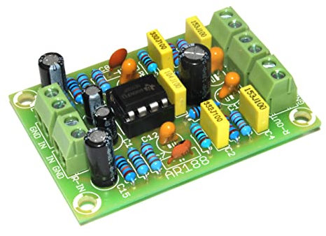 ArliKits AR188 RIAA - Amplificatore Stereo per Giradischi, Kit riaa-Pre-Amplificatore, Verde