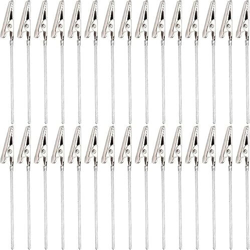 50-tlg Memo Clip Halter Stays, Metal Photo Hinweis Clip, Klammer mit Draht, DIY Handwerk Draht Clip, 3,94 Zoll
