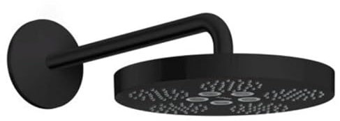 Hansgrohe Kopfbrause Axor One 280 1jet mit Brausearm mattschwarz, 48491670