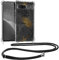 kwmobile Necklace Case kompatibel mit Google Pixel 7a Hülle - Silikon Cover mit Handykette - Gelb Grau Transparent Dschungel