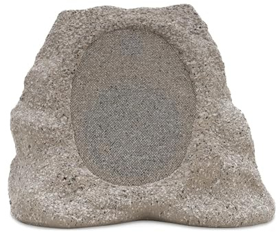 VICTROLA Rock Speaker Connect – Altoparlante da esterno a forma di pietra con Bluetooth 5.3, 22 h di autonomia, ricarica solare, connessione multi-speaker e certificazione IP65 (Grigio pietra)